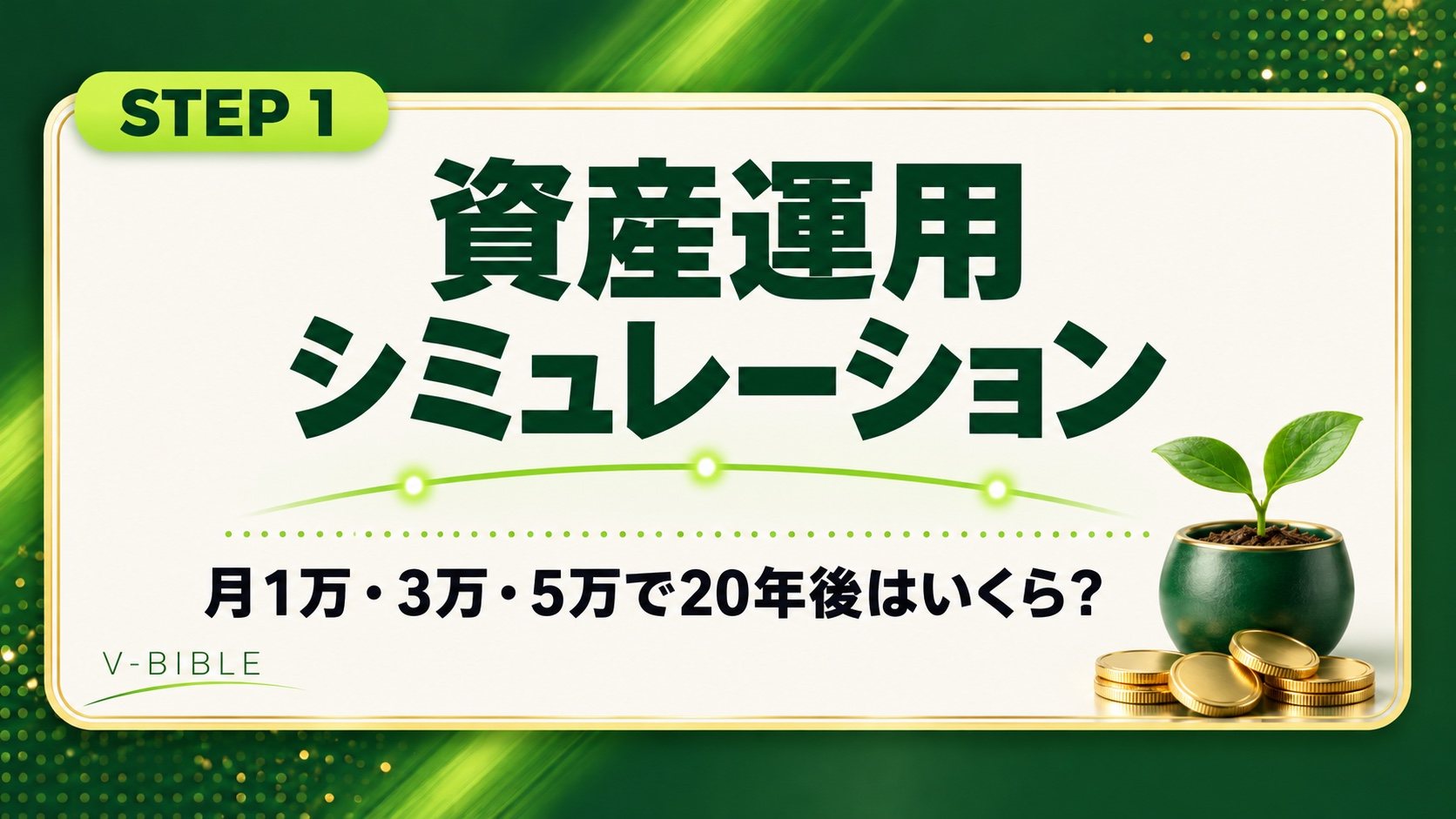 資産運用シミュレーション｜月1万・3万・5万で20年後はいくら？